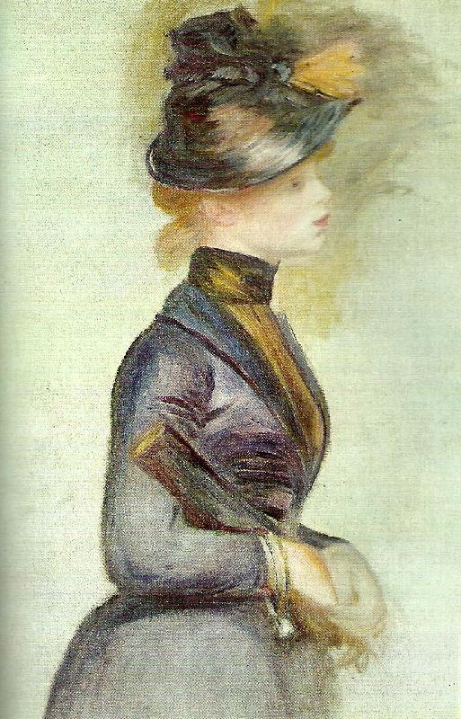 Pierre Renoir woman in blue oil painting picture